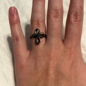 James Avery Silver Eternal Cross Ring size 7